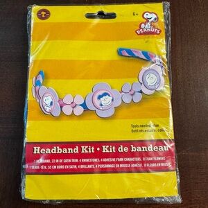Peanuts Charlie Brown Snoopy Lucy Headband Craft Kit Sealed New